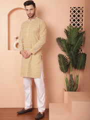 Chikankari Pure Quality Cotton Kurta with Pyjama-JOKP-P