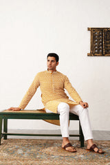 Chikankari Pure Cotton Kurta with Pyjama-JOKP-P