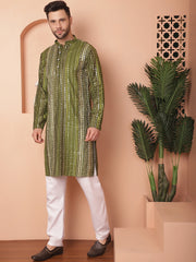 Men's Light Mirror Work Kurta Payjama Sets-JOKP-P