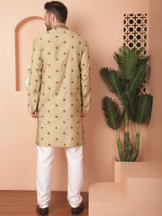 Men's Collar Best Chikankari Embroidered Kurta With Pyjama-JOKP-P