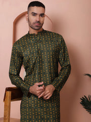 Men Printed Cotton Kurta Pyjama Set-JOKP-PT
