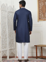 Collar Embroidered Styled & Sequin Kurta With Pyjama-JOKP-P