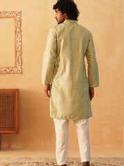 Embroidered Kurta Pyjama for Men-JOKP-P