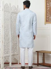 Embroidered Kurta Pyjama for Men-JOKP-PCD