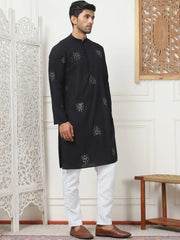 Embroidered Viscose Straight Kurta Pyjama Set-JOKP-P