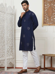 Embroidered Viscose Rayon Straight Kurta Pyjama Set-JOKP-PR