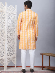 Tie-dye Embroidered & Sequin Kurta With Pyjama-JOKP-5093Orange
