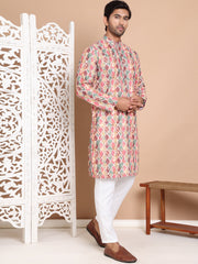 Printed and Emrbroidered Kurta Pyjama Set ( JOKP P 5097Multi ) [FF] [D-12-13]