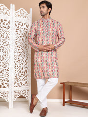 Printed and Emrbroidered Kurta Pyjama Set ( JOKP P 5097Multi ) [FF] [D-12-13]