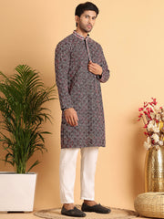 Embroidered Viscose Kurta Set For Men ( JOKP P 5120Peach ) [FF] [C-8]