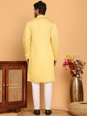 Floral Embroidered and Sequins Kurta Set ( JOKP P 5140 Yellow ) [FF] [D-5-6 & C5-6]