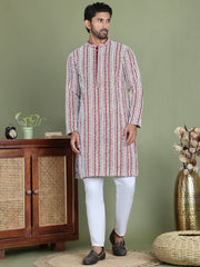 Embroidered and Mirror Work Kurta Pyjama Sets ( JOKP 5146Maroon ) [FF] [P-12]