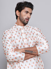 Digital Printed Straight Kurta Set For Men ( JOKP 5148Cream ) [FF] [F-13-12]