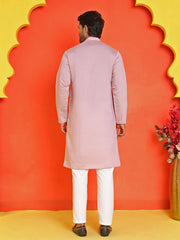 Embroidered Straight Kurta Pyjama Set ( JOKP P 5150 Magenta ) [FF] [J-3-4]