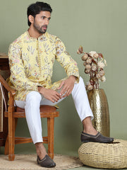 Floral Embroidered Straight Kurta Set ( JOKP 5156Yellow ) [FF] [H-11-12]