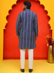 Self Design Cotton Straight Kurta Set ( JOKP P 5232 Blue ) [FF] [H-3]
