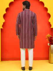 Self Design Cotton Straight Kurta Set ( JOKP P 5232 Maroon ) [FF] [H-3]