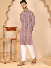Embroidered Cotton Kurta with Churidar ( JOKP P 5264 P 5264Maroon ) [FF] [O-10]