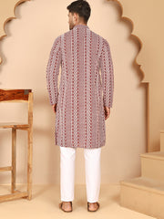 Embroidered Cotton Kurta with Churidar ( JOKP P 5264 P 5264Maroon ) [FF] [O-10]