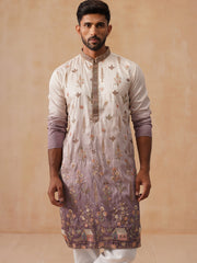 Men’s Ombre Kurta with Pyjama (JOKP P 5298 Purple ) [FF] [E-10-9]