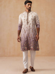 Men’s Ombre Kurta with Pyjama (JOKP P 5298 Purple ) [FF] [E-10-9]