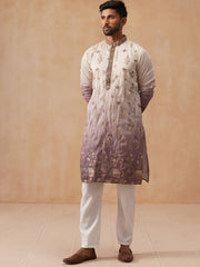 Men’s Ombre Kurta with Pyjama (JOKP P 5298 Purple ) [FF] [E-10-9]