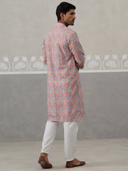 Printed and Emrbroidered Kurta Pyjama Set ( JOKP P 5314Multi ) [FF] [C-10]