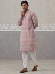 Printed and Emrbroidered Kurta Pyjama Set ( JOKP P 5314Multi ) [FF] [C-10]