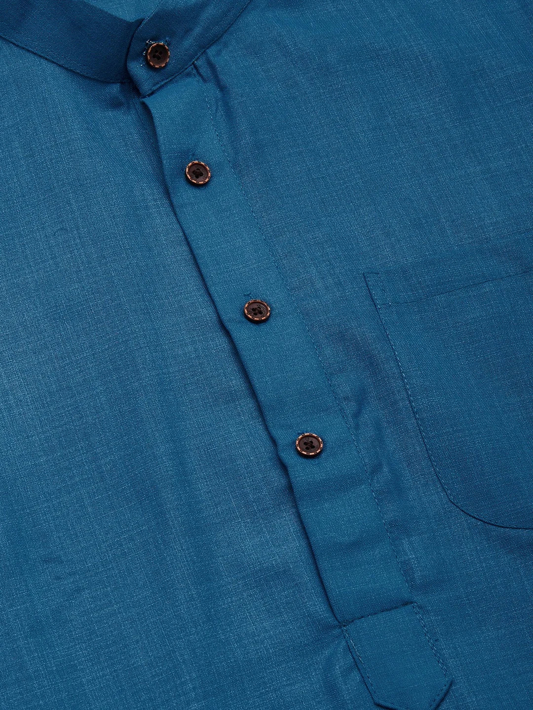 Men's Peacock Cotton Kurta | Stylish Short Kurta for Men