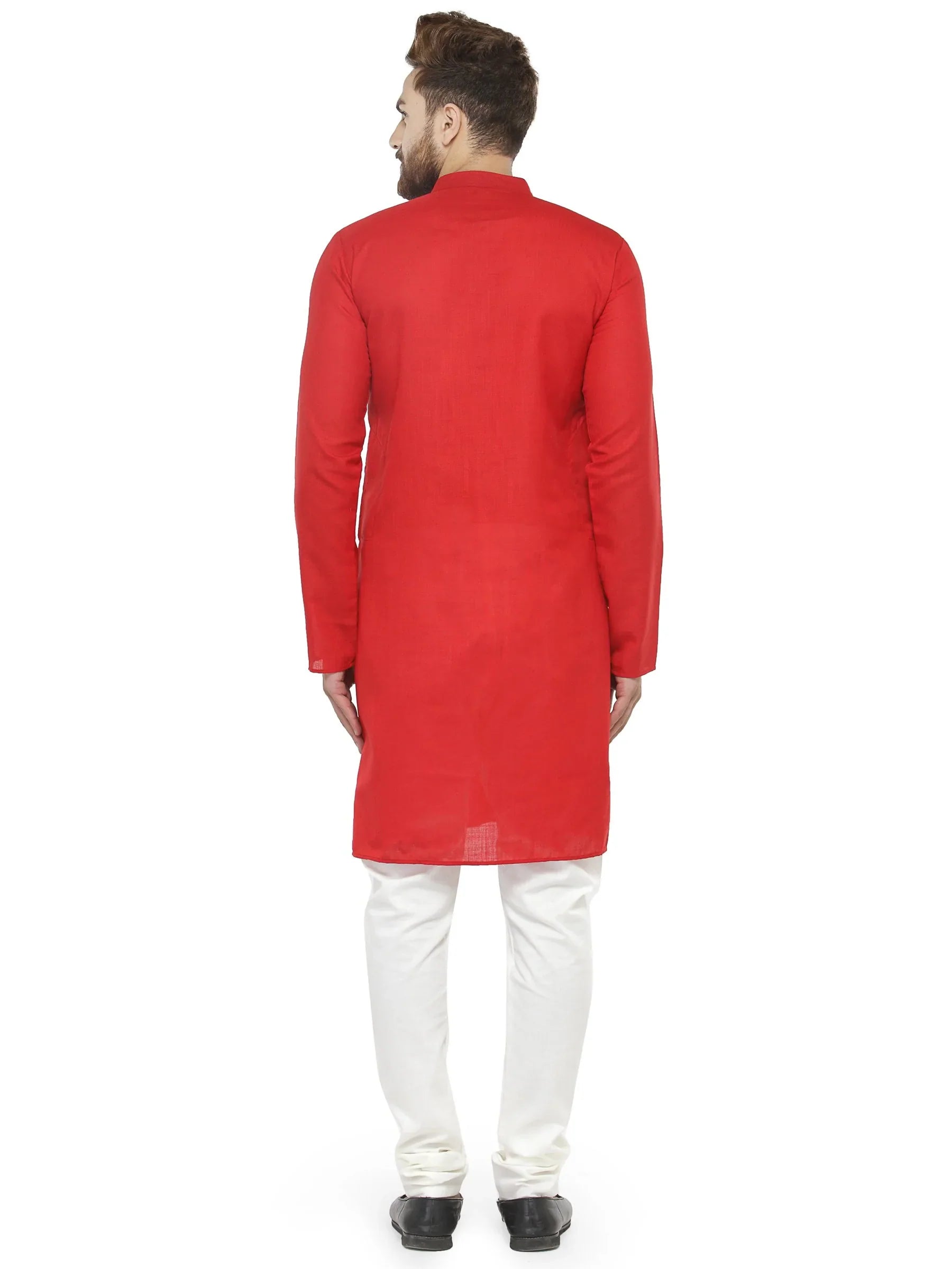 Red Cotton Kurta Pajama Set - Mens Kurta Pajama for all Occasions