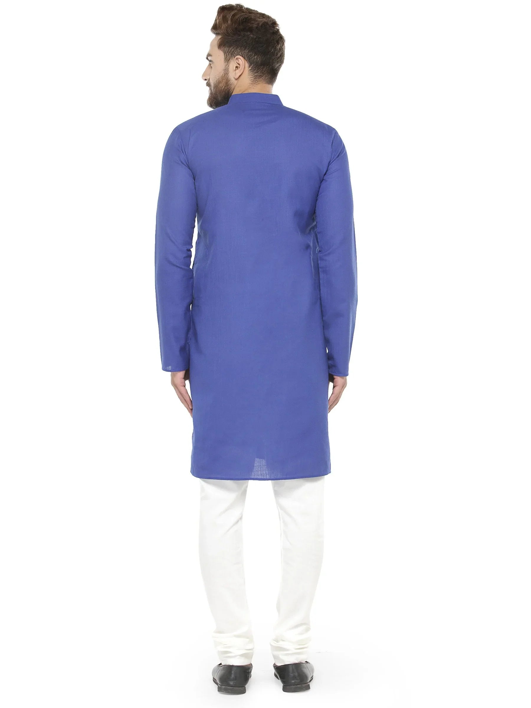 Royal Blue Cotton Kurta Pajama Set - Mens Kurta Pajama for all...