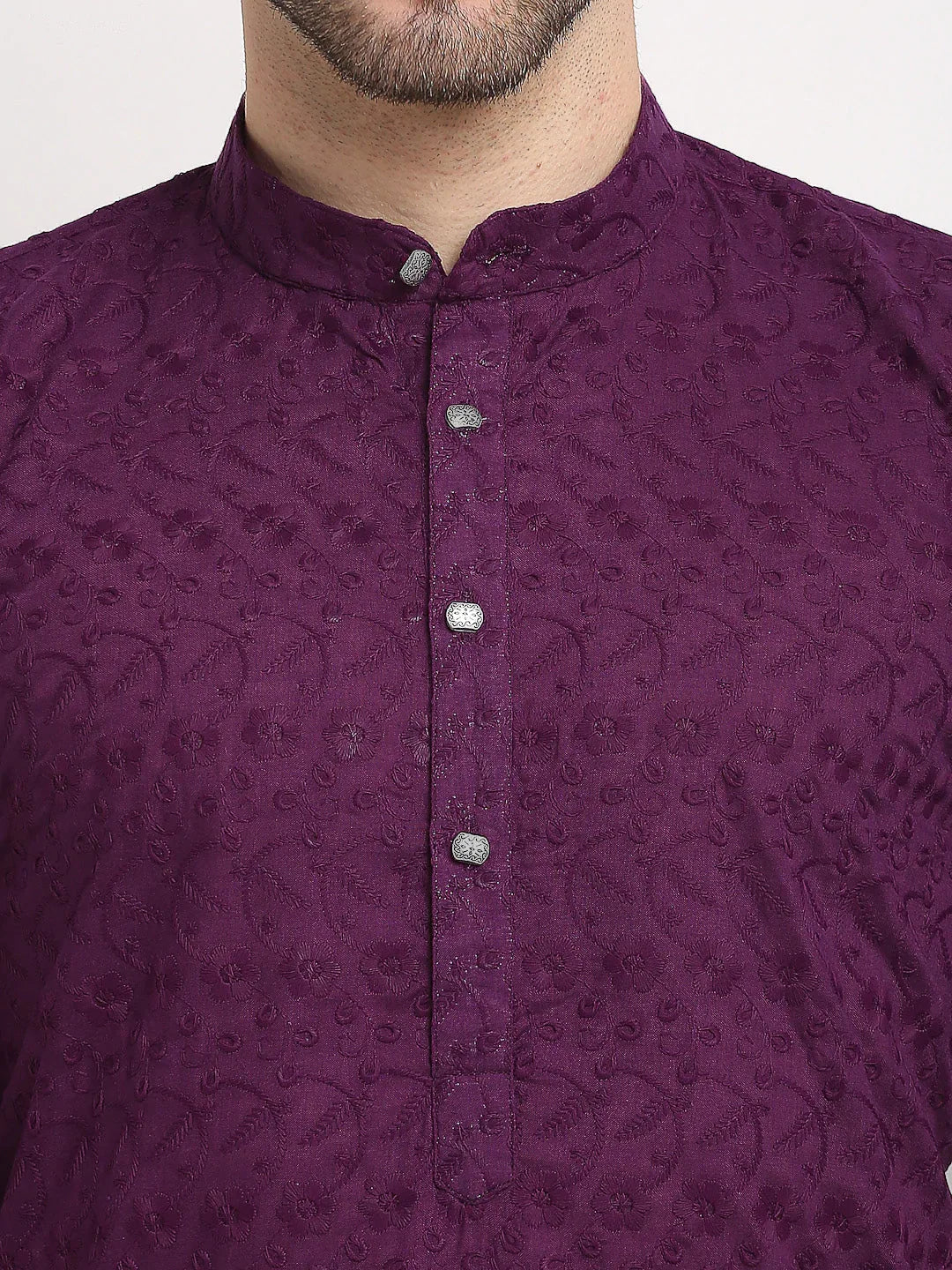 DesiQlo Men Ethnic Set - Purple - JOKP_561Purple_S