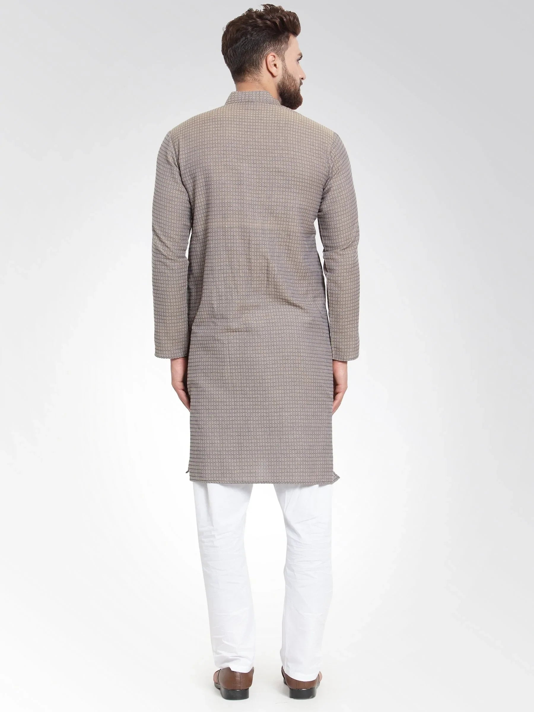 Trendy Grey Cotton Mens Kurta - Indian Kurta for Men | Ethnic Wear