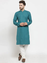 Men Green Solid Kurta Only ( KO W 576 Green )-KO-W-576