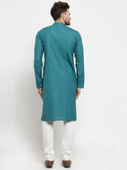 Men Green Solid Kurta Only ( KO W 576 Green )-KO-W-576