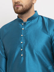 Men's Peacock Jacquard Kurta Payjama Sets