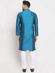Men's Peacock Jacquard Kurta Payjama Sets