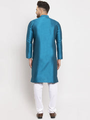 Men's Peacock Jacquard Kurta Payjama Sets