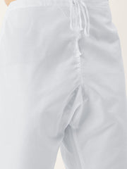 Men's Blue Cotton Solid Kurta Pyjama