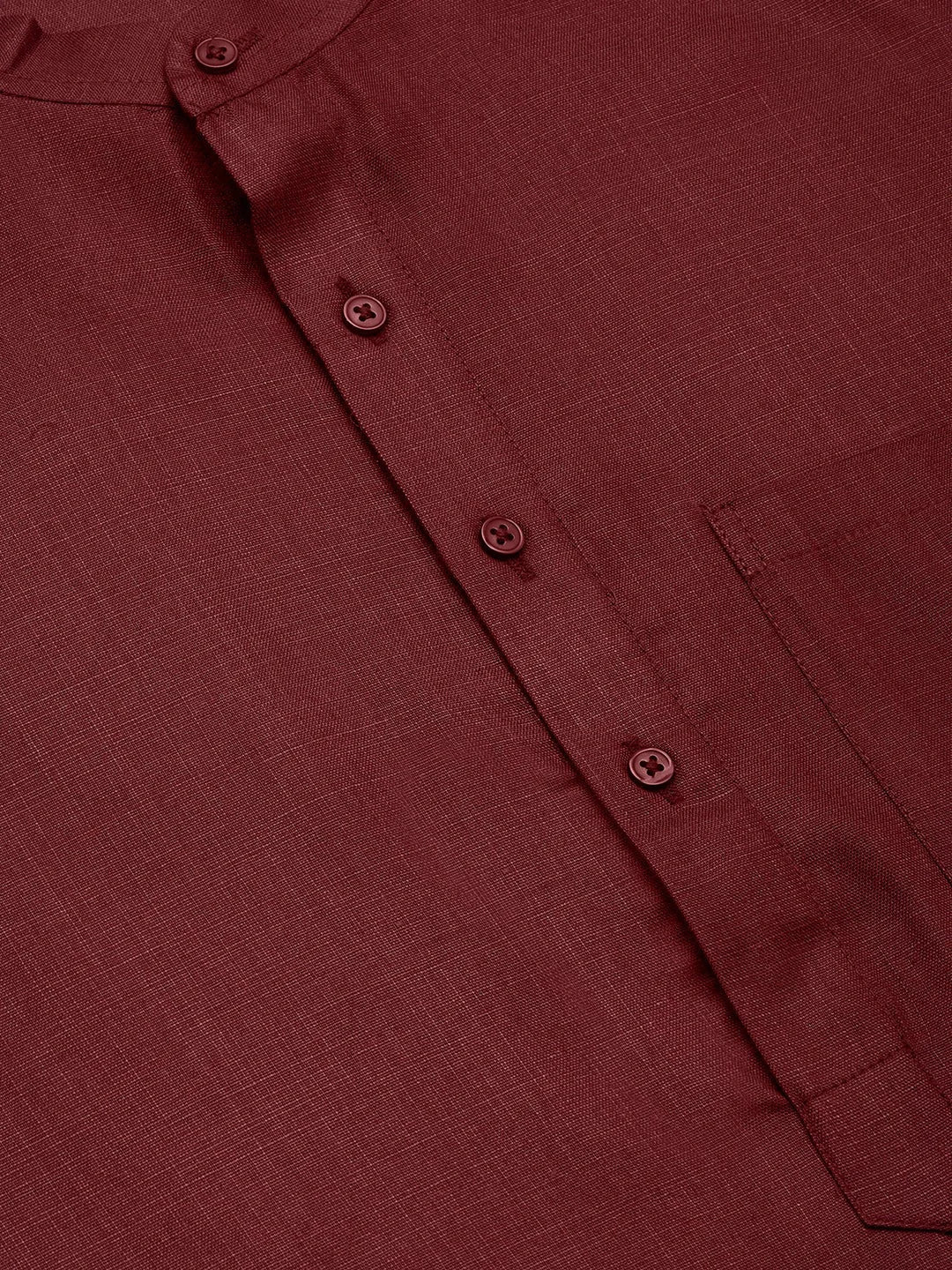 Maroon Cotton Men's Kurta | Indian Kurta for Men