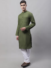 Men's Cotton Solid Kurta Payjama Sets