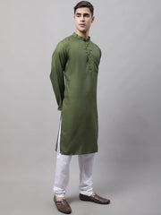 Men's Cotton Solid Kurta Payjama Sets