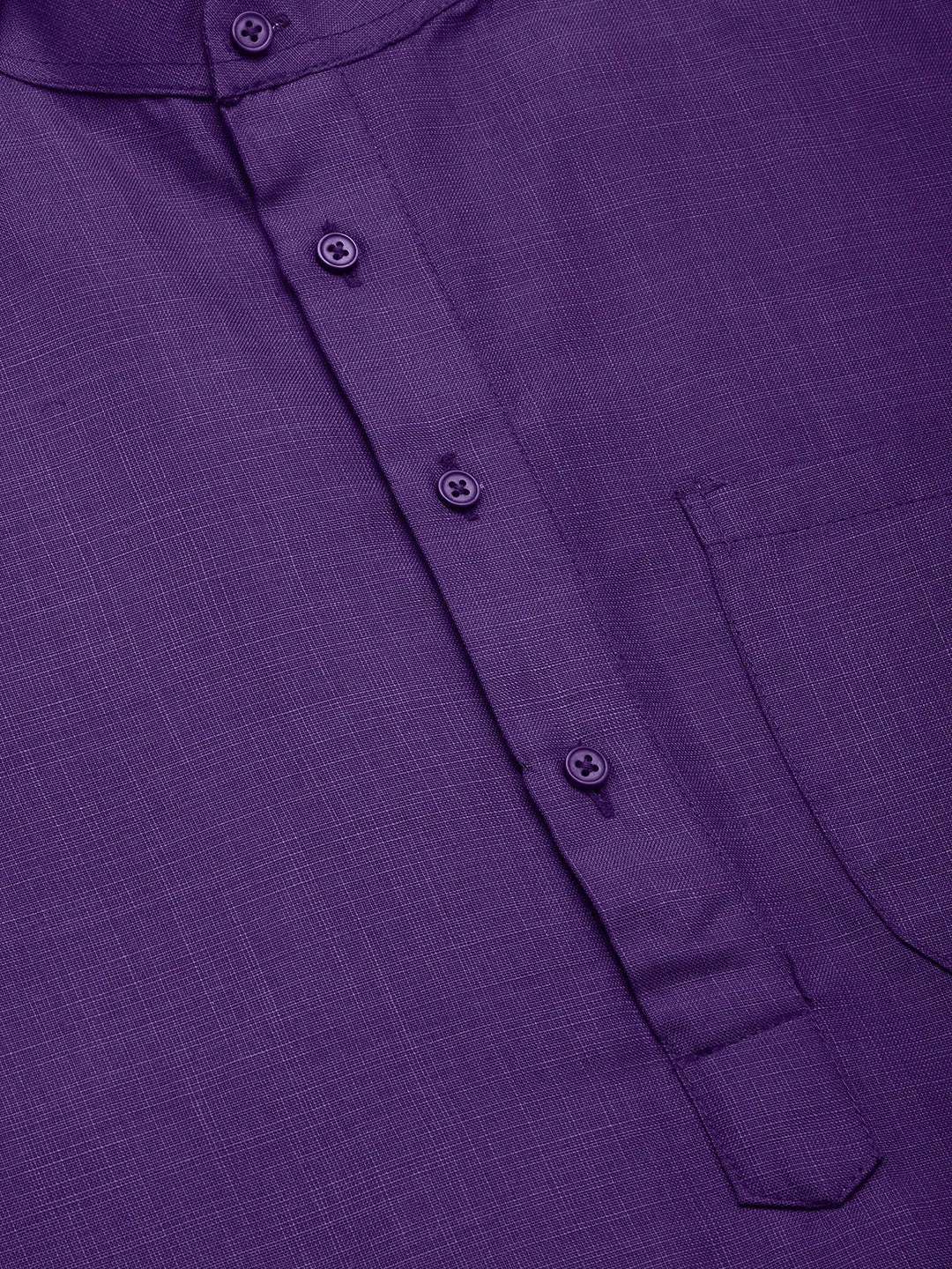 Men's Purple Cotton Kurta | Indian Kurta for Men