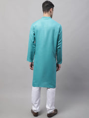 Men's Cotton Solid Kurta Payjama Sets-JOKP-611