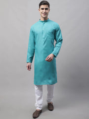 Men's Cotton Solid Kurta Payjama Sets-JOKP-611