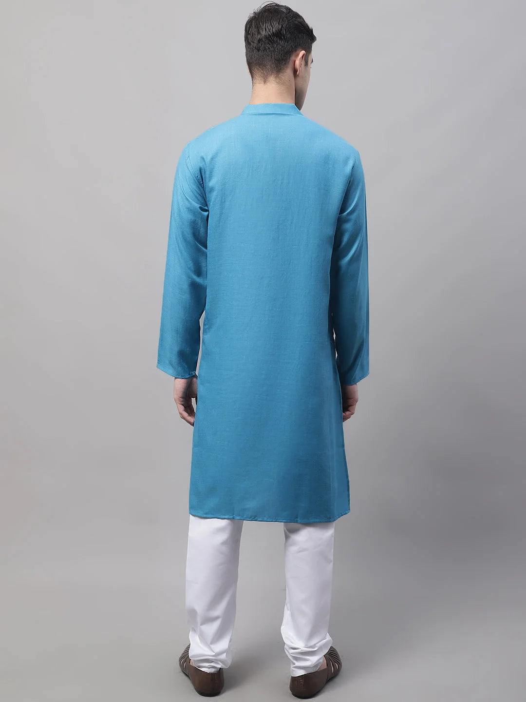 Mens Cotton Solid Kurta Pajama Set - Stylish Ethnic Wear Online