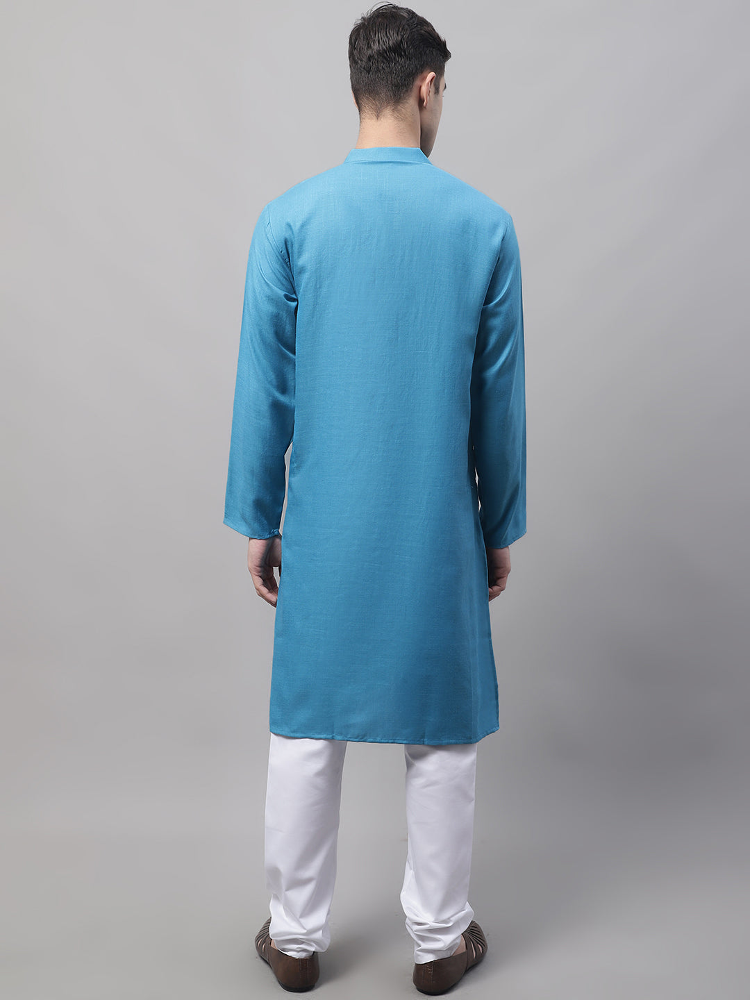 Mens Cotton Solid Kurta Pajama Set - Stylish Ethnic Wear Online