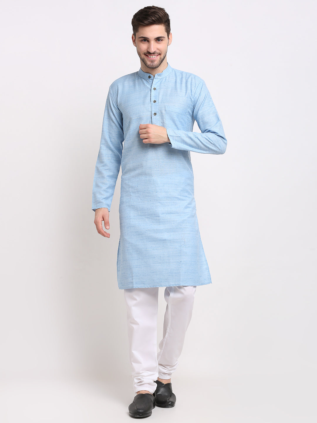 Woven Cotton Kurta Pajama Set for Men | Ethnic Collection
