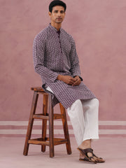 Floral Embroidered Kurta With Churidar (JOKP 626 Purple ) [FF] [G-1-5]
