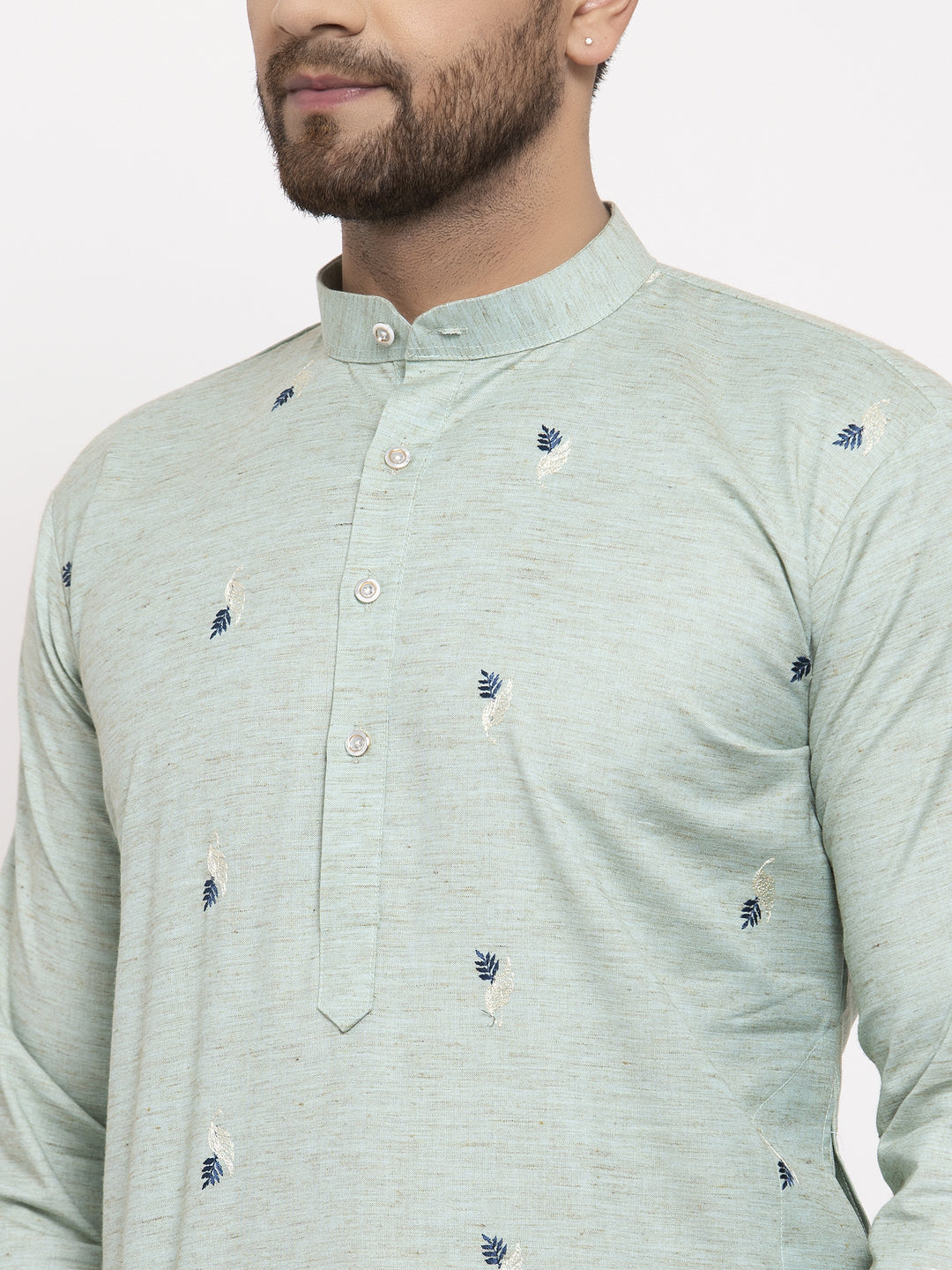 DesiQlo Men Ethnic Set - Green